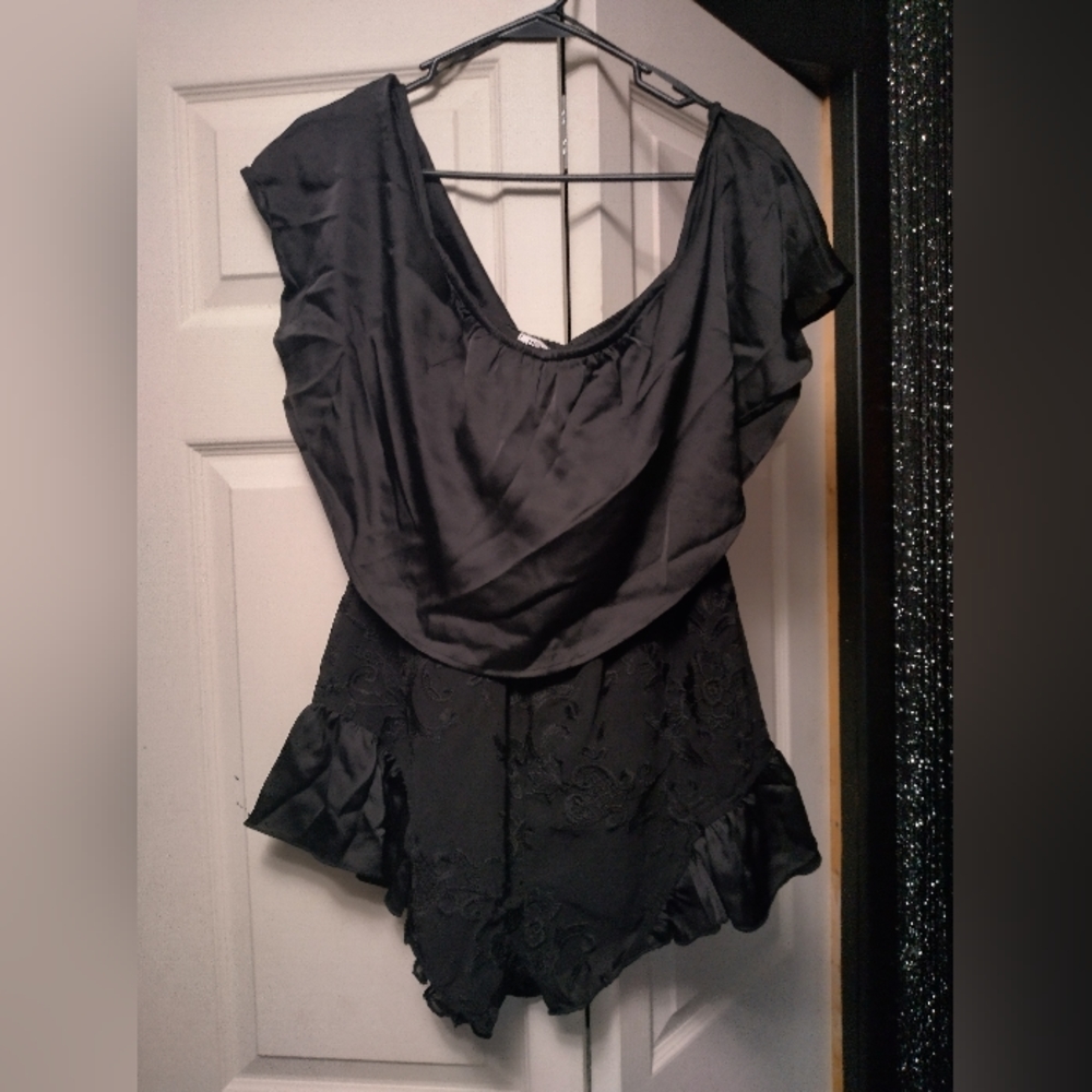 Reverse Black Romper